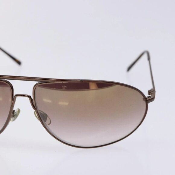 GUCCI Sunglasses Metal Brown Auth BA5375 main image 6